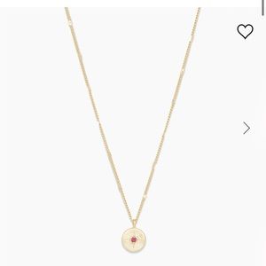 Gorjana Coin Necklace (Ruby)